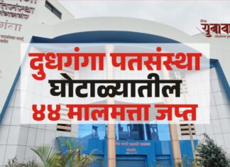 दुधगंगा पतसंस्था घोटाळ्यातील ४४ मालमत्ता जप्त