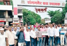 मेडिकल व्यावसायिकांचा शहरात मोर्चा